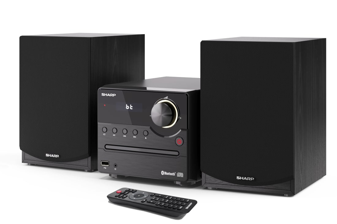 Sharp XL-B512(BK) Hi-Fi Micro System, CD/FM/USB/Bluetooth v5.0, 45W, Black | Sharp | Hi-Fi Micro System | XL-B512(BK) | Black | USB port | AUX in | Bluetooth | CD player | FM radio | Wireless connection