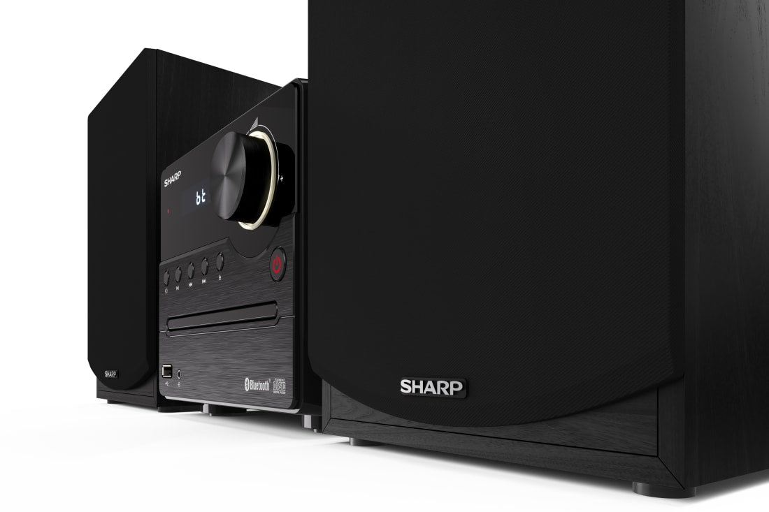 Sharp XL-B512(BK) Hi-Fi Micro System, CD/FM/USB/Bluetooth v5.0, 45W, Black | Sharp | Hi-Fi Micro System | XL-B512(BK) | Black | USB port | AUX in | Bluetooth | CD player | FM radio | Wireless connection