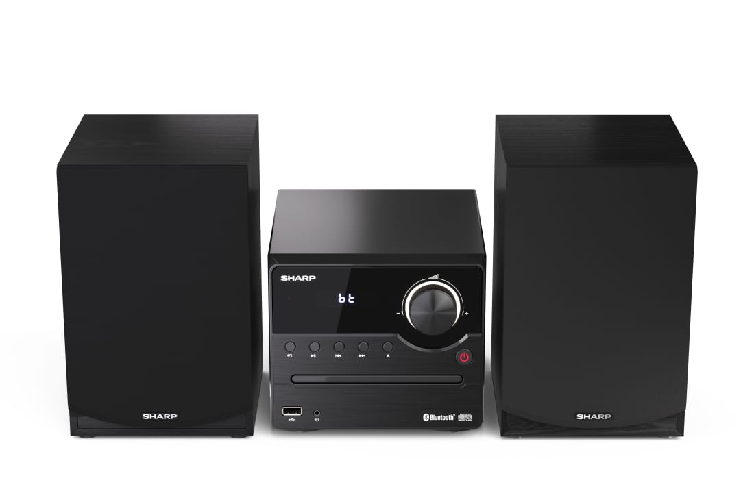 Sharp XL-B512(BK) Hi-Fi Micro System, CD/FM/USB/Bluetooth v5.0, 45W, Black | Sharp | Hi-Fi Micro System | XL-B512(BK) | Black | USB port | AUX in | Bluetooth | CD player | FM radio | Wireless connection