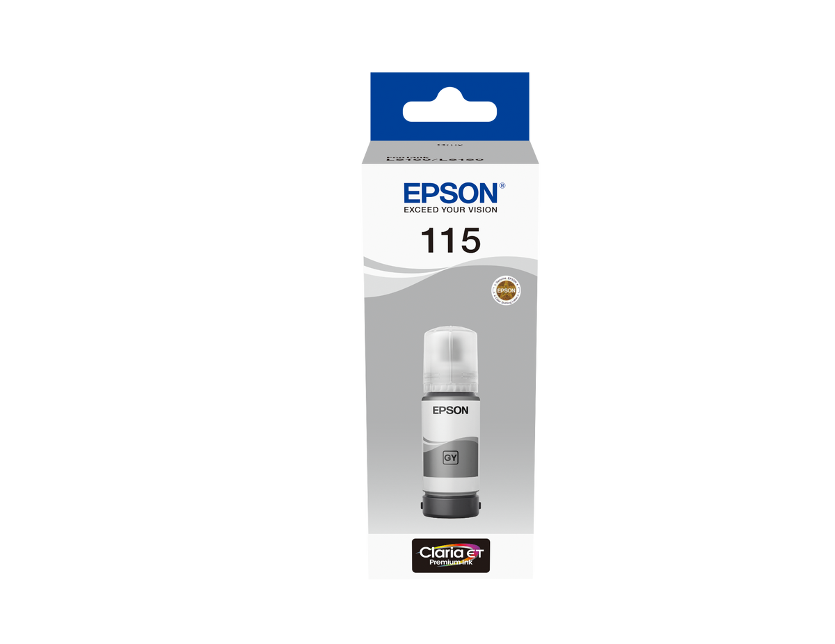 Epson 115 EcoTank (C13T07D54A) Rašalo papildymo buteliukas, Pilka