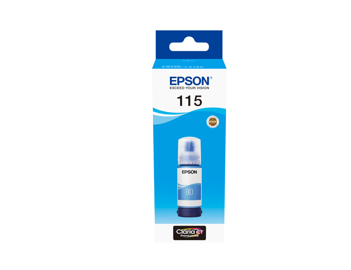 Epson 115 EcoTank (C13T07D24A) Rašalo papildymo buteliukas, Žydra