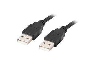 Lanberg kabelis USB-A M/M 2.0 1.0 m black