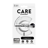 CARE Feature Case | Back cover | Apple | iPhone 16 | Recycled plastic | Silver | Kickstand & MagSafe