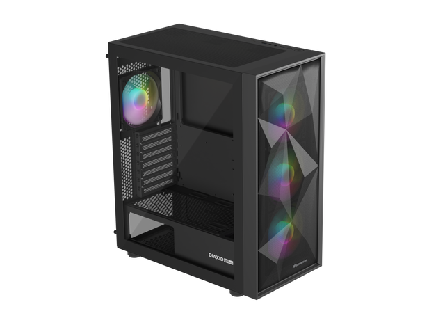 Genesis Gaming PC Case | Diaxid 605 ARGB | Midi Tower | Black