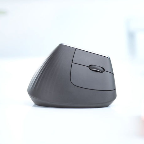 Logitech MX Vertical Ergonomiška belaidė pelė RF Wireless+Bluetooth, 4000 DPI, Graphite