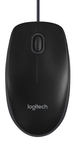Logitech B100 Laidinė pelė, USB Type-A, Optical, 800 DPI, Juoda