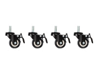 Lanberg | Castors with thread and brake for wall mounting cabinets, 4 pcs | AK-1601-B