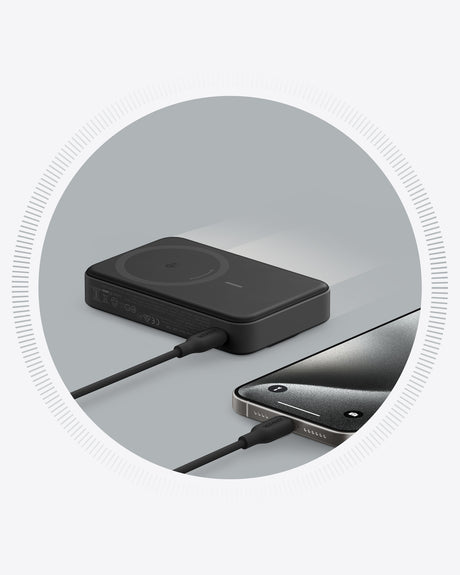 Anker 633 Magnetic Wireless Power Bank with 27W USB C port | A1654G11 | 10000 mAh | Black
