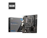MSI | PRO H610M-G | Processor family Intel | Processor socket LGA1700 | DDR5 | Supported hard disk drive interfaces SATA, M.2 | Number of SATA connectors 4