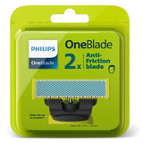 Philips | Replaceable blade (2 pcs) | QP225/50 OneBlade | Black/Green