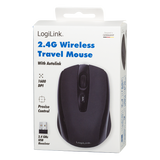Logilink | Maus optisch Funk 2.4 GHz | wireless | 2.4GH wireless mini mouse with autolink | Black