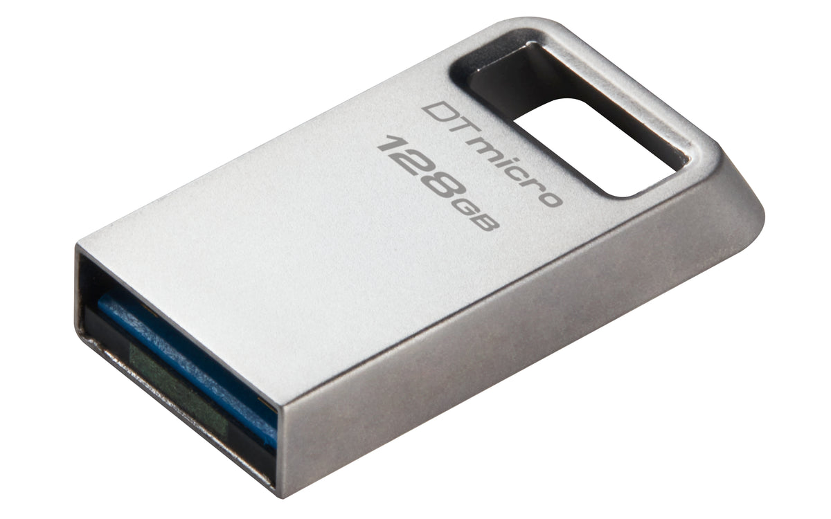 Kingston | USB 3.2 Flash Drive | DataTraveler micro | 128 GB | USB Type-A | Silver