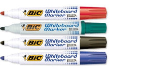 Bic Žymeklis baltai lentai Velleda 1701 1-5 mm, 4 spalvų rinkinys 8757151