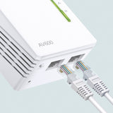 TP-LINK | AV600 Wi-Fi Powerline Extender | TL-WPA4220 | 10/100 Mbit/s | Ethernet LAN (RJ-45) ports 2 | 802.11n | Wi-Fi data rate (max) 300 Mbit/s | Data transfer rate (max) 600 Mbit/s
