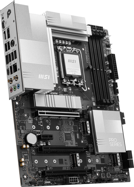 MSI PRO Z890-P WIFI | Processor family Intel | Processor socket LGA1851 | DDR5 UDIMM | Supported hard disk drive interfaces SATA, M.2 | Number of SATA connectors 4