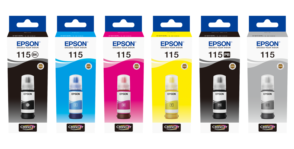 Epson 115 EcoTank (C13T07C14A) Rašalo papildymo buteliukas, Juoda