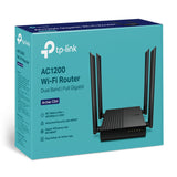 TP-LINK | AC1200 Wireless MU-MIMO Wi-Fi Router | Archer C64 2.0 | 802.11ac | 867+300 Mbit/s | 10/100/1000 Mbit/s | Mesh Support Yes | MU-MiMO Yes | No mobile broadband | Antenna type 4 x Fixed Omnidirectional