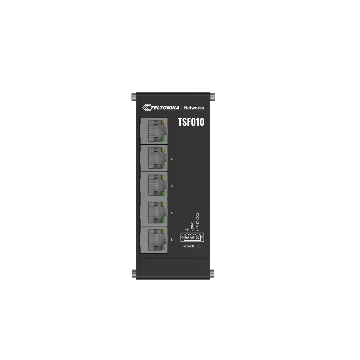 Teltonika | Industrial Switch | TSF010 | Unmanaged | DIN rail mountable | 10/100 Mbps (RJ-45) ports quantity 5 | Power supply type 3-pin industrial DC power socket