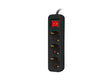 LANBERG Power strip 3x Shuko 1.5m black