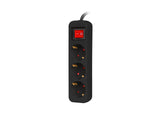 LANBERG Power strip 3x Shuko 1.5m black