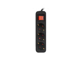 LANBERG Power strip 3x Shuko 1.5m black
