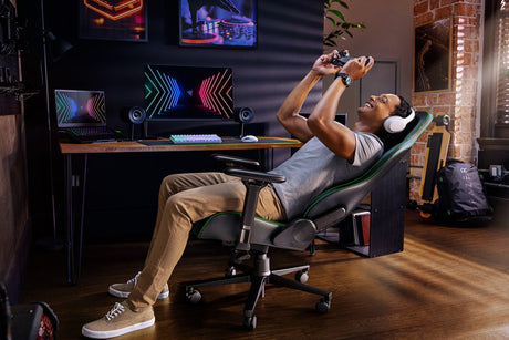 Razer Ergonomic Gaming Chair Enki EPU Synthetic Leather; Steel; Aluminium | Black/Green