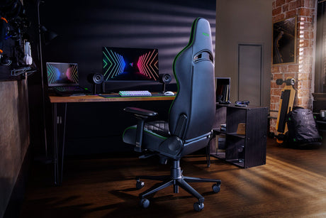 Razer Ergonomic Gaming Chair Enki EPU Synthetic Leather; Steel; Aluminium | Black/Green