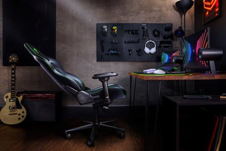 Razer Ergonomic Gaming Chair Enki EPU Synthetic Leather; Steel; Aluminium | Black/Green