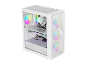 Genesis Gaming PC Case | Diaxid 605 ARGB | Midi Tower | White