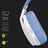 Logitech G435 LIGHTSPEED Belaidės žaidimų ausinės, Bluetooth, Off White and Lilac