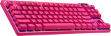 Logitech G PRO X TKL LIGHTSPEED Belaidė žaidimų klaviatūra, Tenkeyless, Tactile, US INT, Pink
