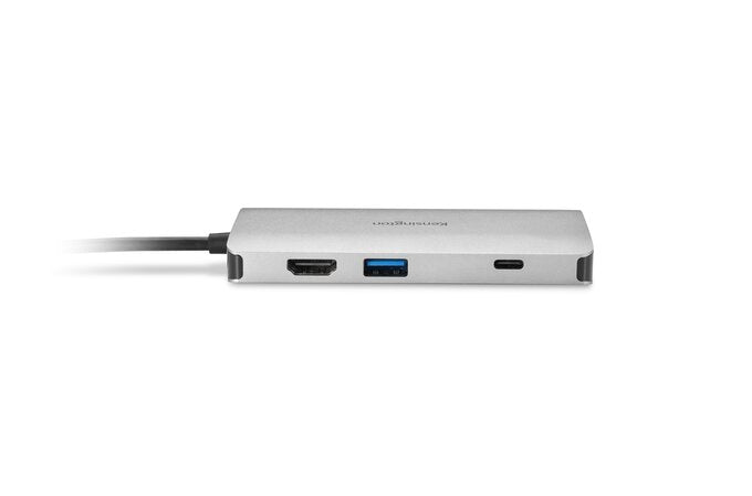 Kensington UH1400P Mobilusis šakotuvas/jungčių stotelė, 8-in-1 USB-C, Pilka