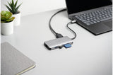 Kensington UH1400P Mobilusis šakotuvas/jungčių stotelė, 8-in-1 USB-C, Pilka