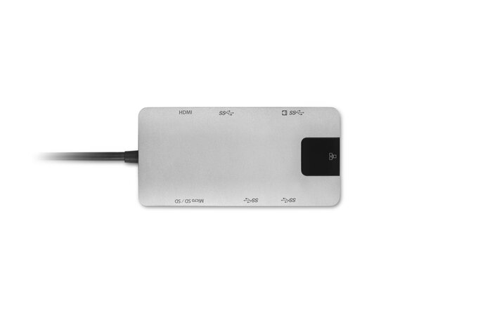 Kensington UH1400P Mobilusis šakotuvas/jungčių stotelė, 8-in-1 USB-C, Pilka