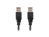 Lanberg kabelis USB-A M/M 2.0 1.0 m black