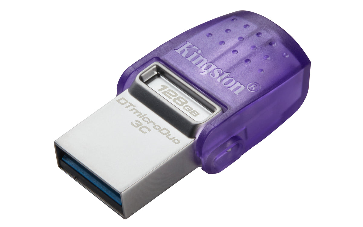 Kingston | DataTraveler | DT Micro Duo 3C | 128 GB | USB Type-C/Type-A | Purple