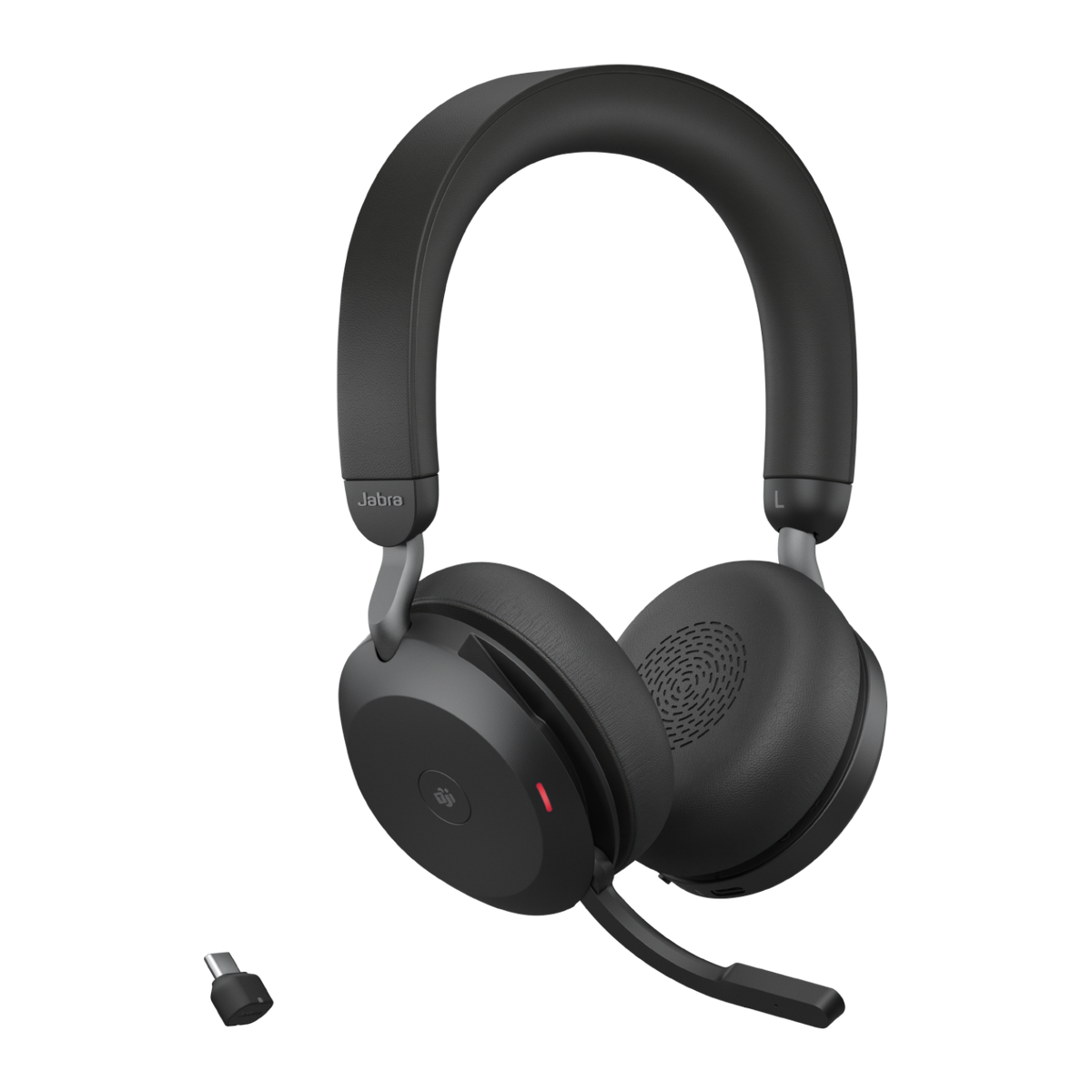 Jabra Evolve2 75 MS Teams Belaidės ausinės, Bluetooth, USB-C, Juoda