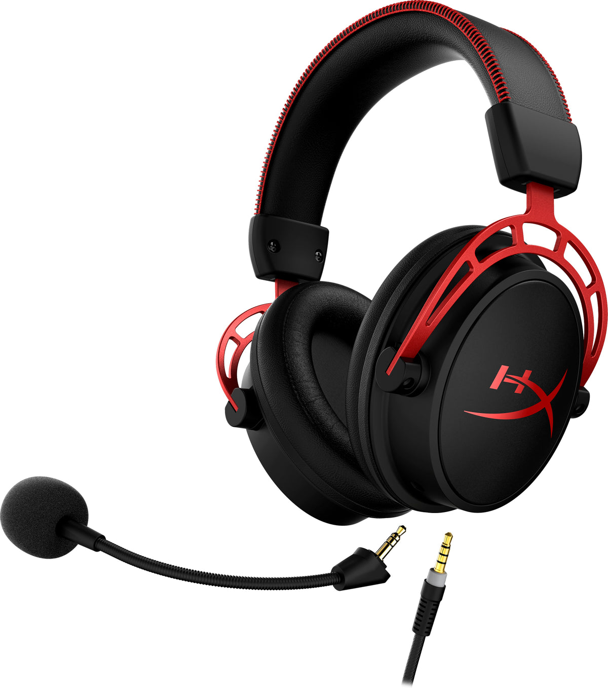 HyperX Cloud Alpha Laidinės žaidimų ausinės 3.5 mm jack, Black-Red