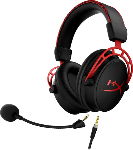 HyperX Cloud Alpha Laidinės žaidimų ausinės 3.5 mm jack, Black-Red