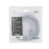 Logilink | USB 2.0 repeater 5m | USB-A to USB-A USB A male | USB A female