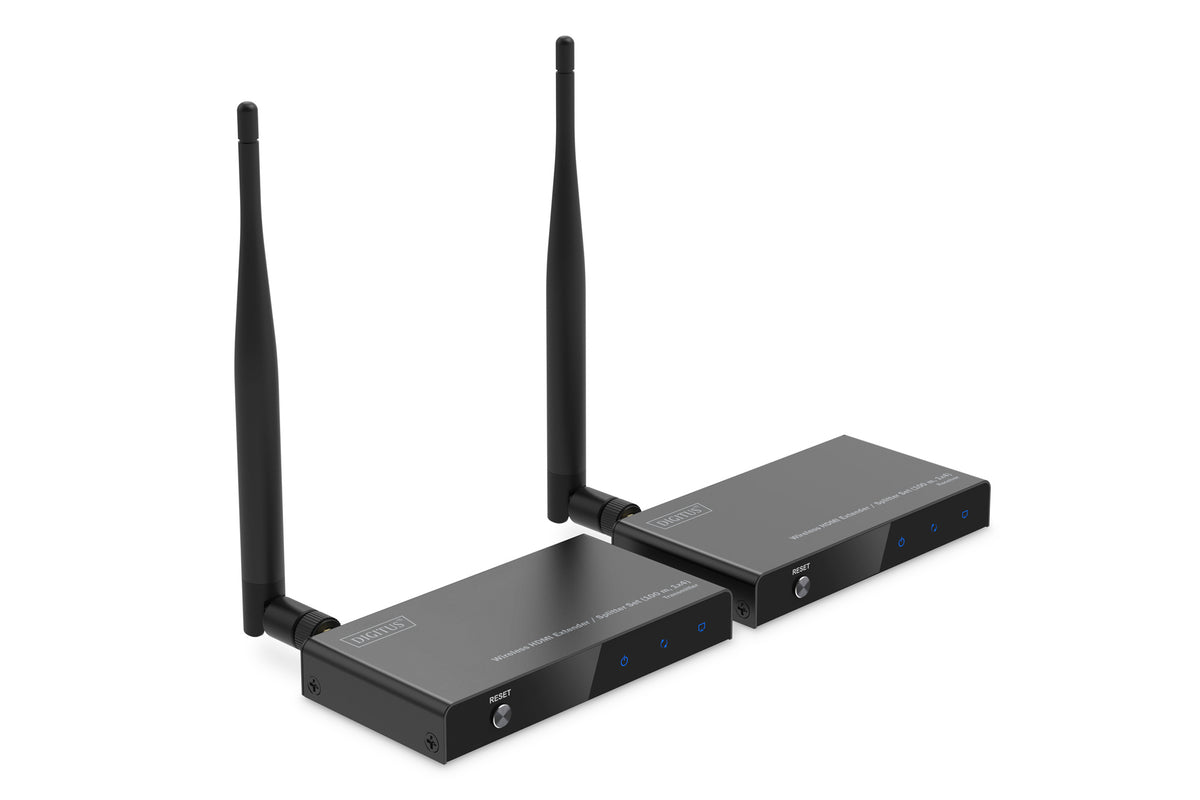 Digitus Wireless HDMI Extender/Splitter Set (100m, 1x4) | DS-55346 | Black