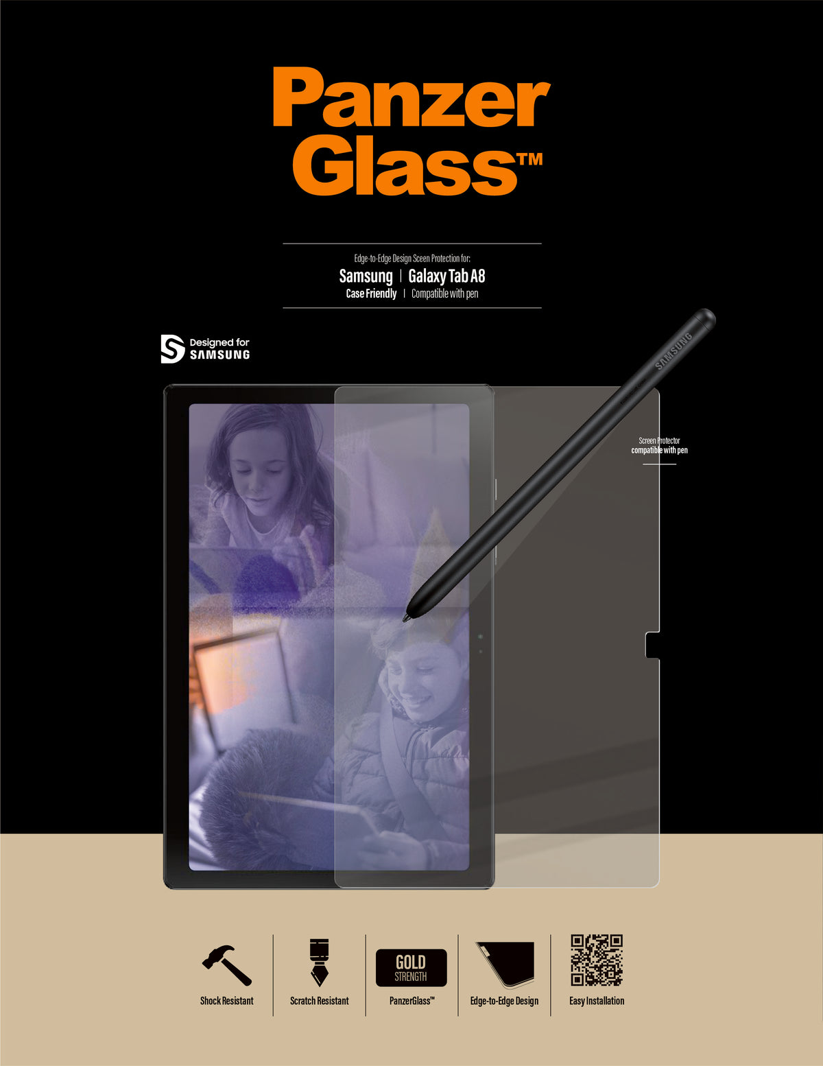 PanzerGlass | Galaxy Tab A8 | Clear