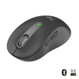 Logitech Signature M650 Belaidė pelė RF Wireless+Bluetooth Optical 4000 DPI, Graphite