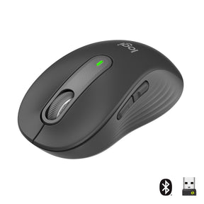 Logitech Signature M650 Belaidė pelė RF Wireless+Bluetooth Optical 4000 DPI, Graphite