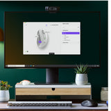 Logitech Signature M650 Belaidė pelė RF Wireless+Bluetooth Optical 4000 DPI, Off-white