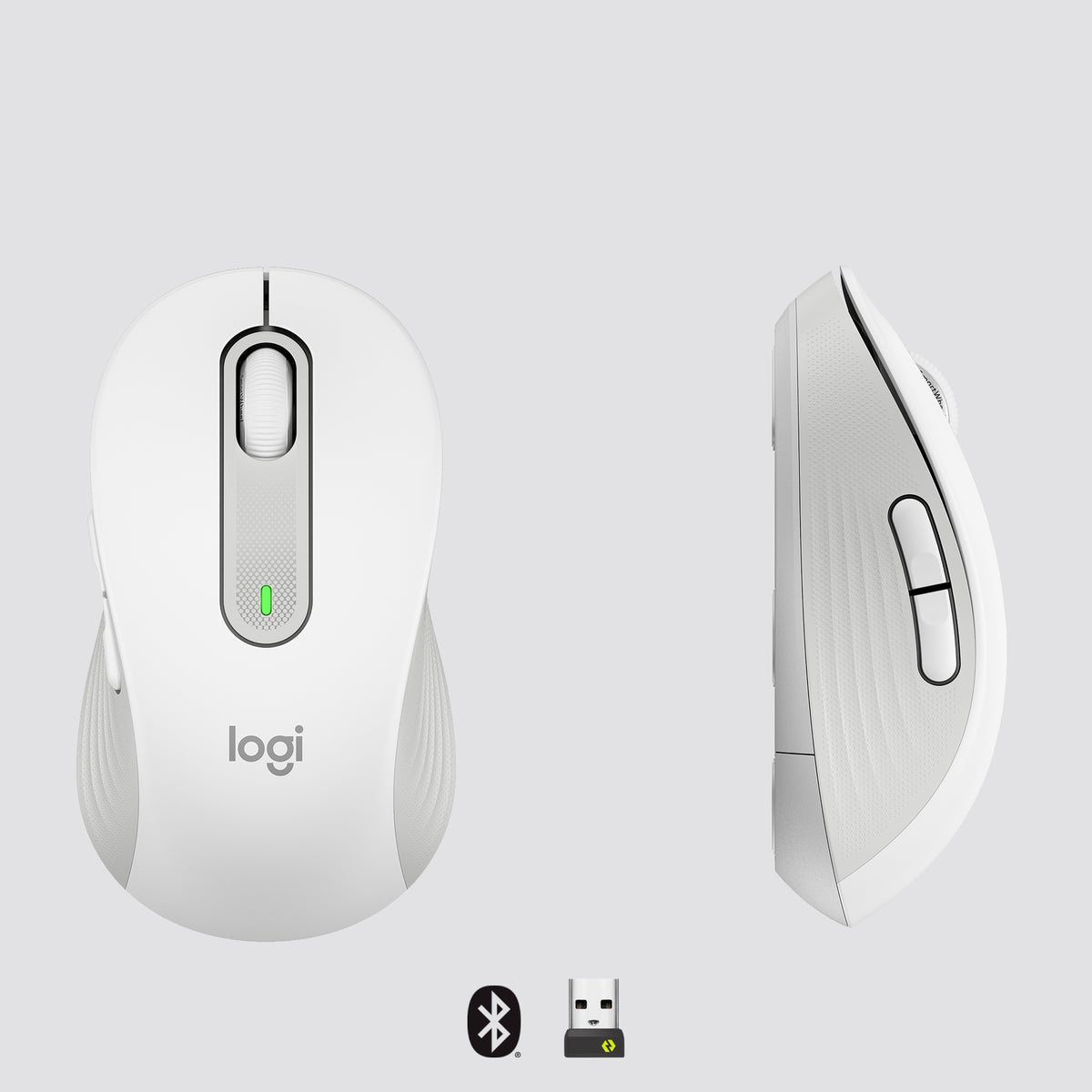 Pelė belaidė Logitech M650, Baltos spalvos