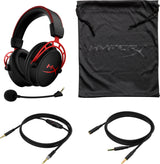 HyperX Cloud Alpha Laidinės žaidimų ausinės 3.5 mm jack, Black-Red