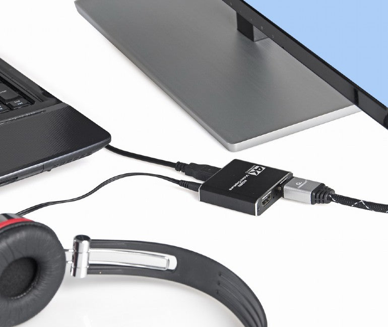 Gembird | USB HDMI grabber, 4K, pass-through HDMI | UHG-4K2-01