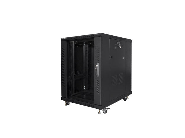 Lanberg | Rack cabinet 19" free-standing 15U/600x800 (flat pack) | FF01-6815-12B | Black