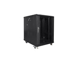 Lanberg | Rack cabinet 19" free-standing 15U/600x800 (flat pack) | FF01-6815-12B | Black